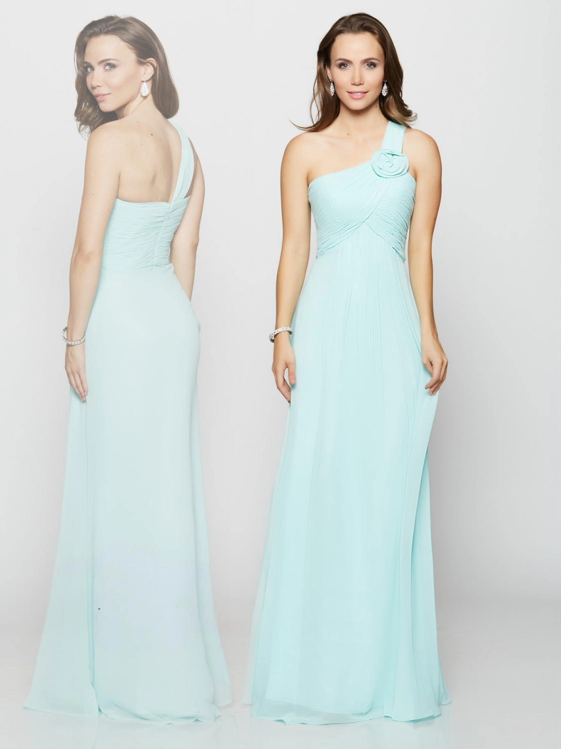 One-Shoulder Blossom Gown