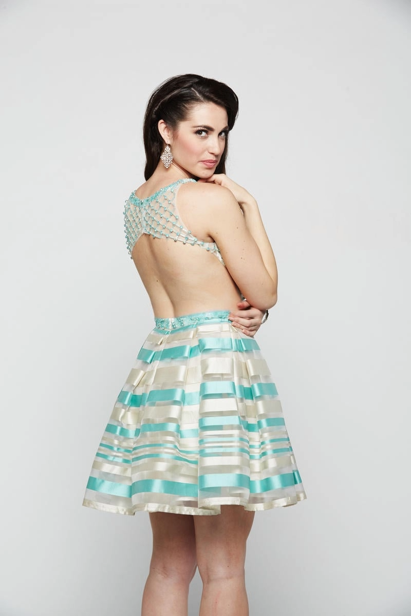 Pearl Net Tiffany Stripe