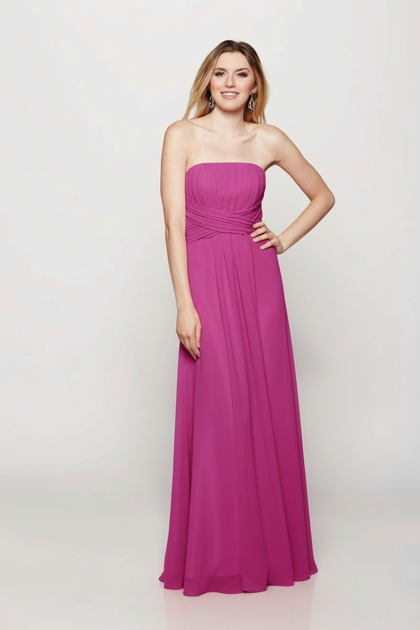 Serenity Drape Strapless Gown