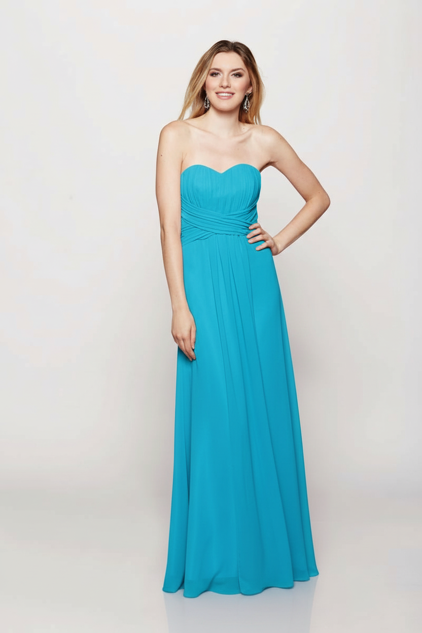 Serenity Drape Strapless Gown
