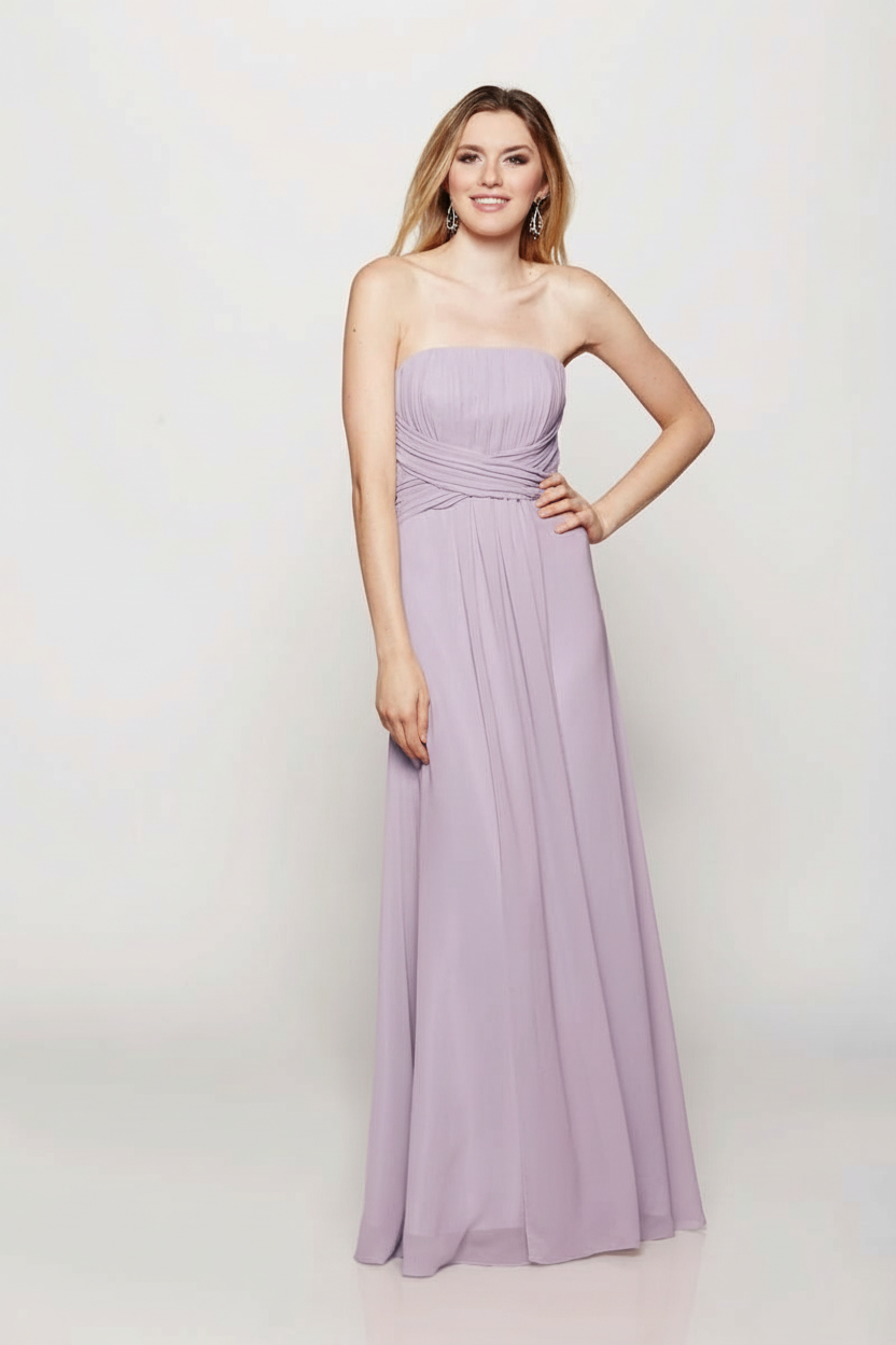 Serenity Drape Strapless Gown