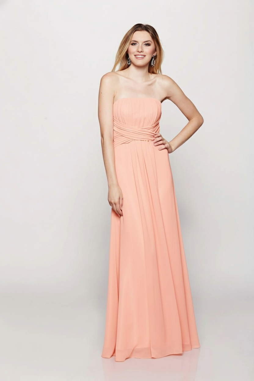 Serenity Drape Strapless Gown
