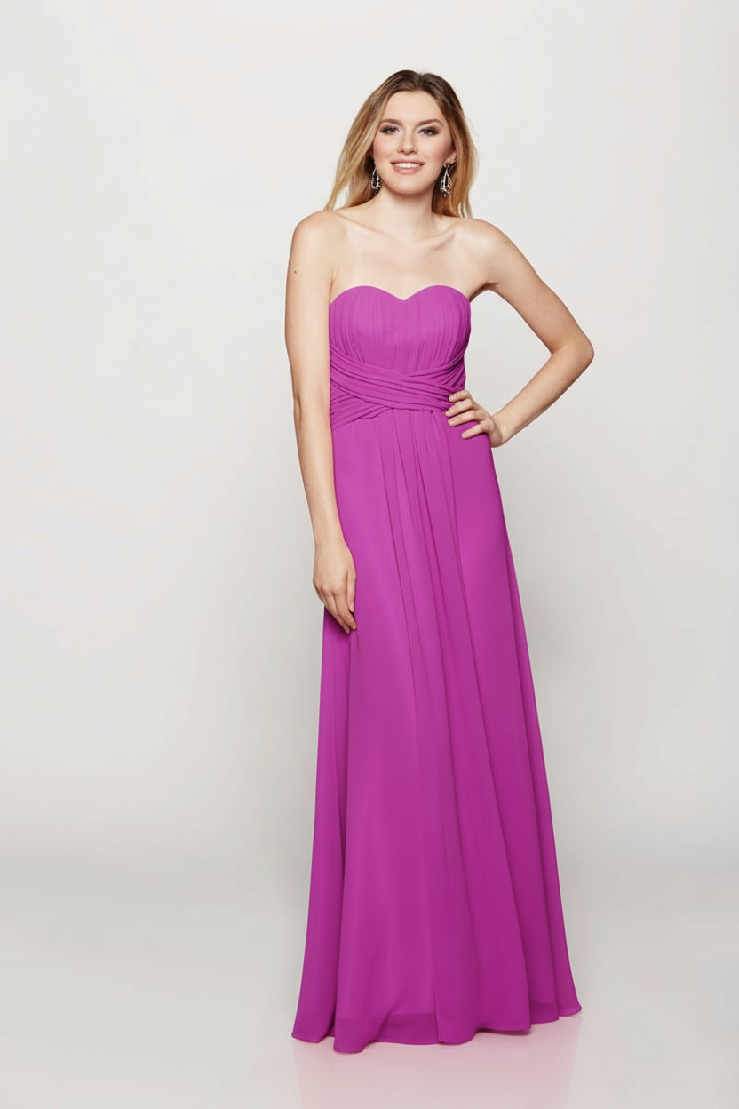 Serenity Drape Strapless Gown