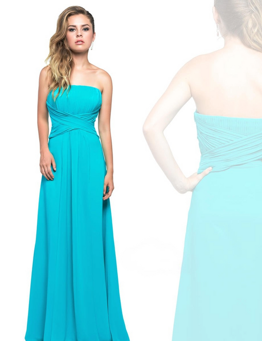 Last Dress: Serenity Drape Strapless Gown_E1270_TEAL_24