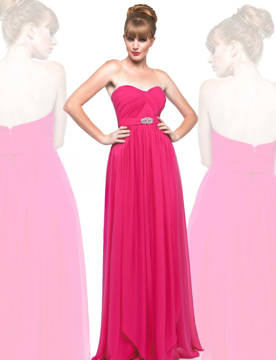 Last Dress: Strapless Chiffon Dress_E1582_TEAL_24