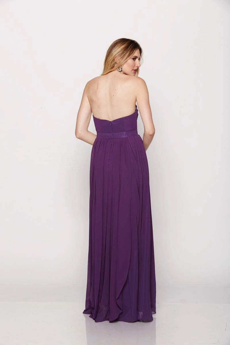 Strapless Chiffon Dress