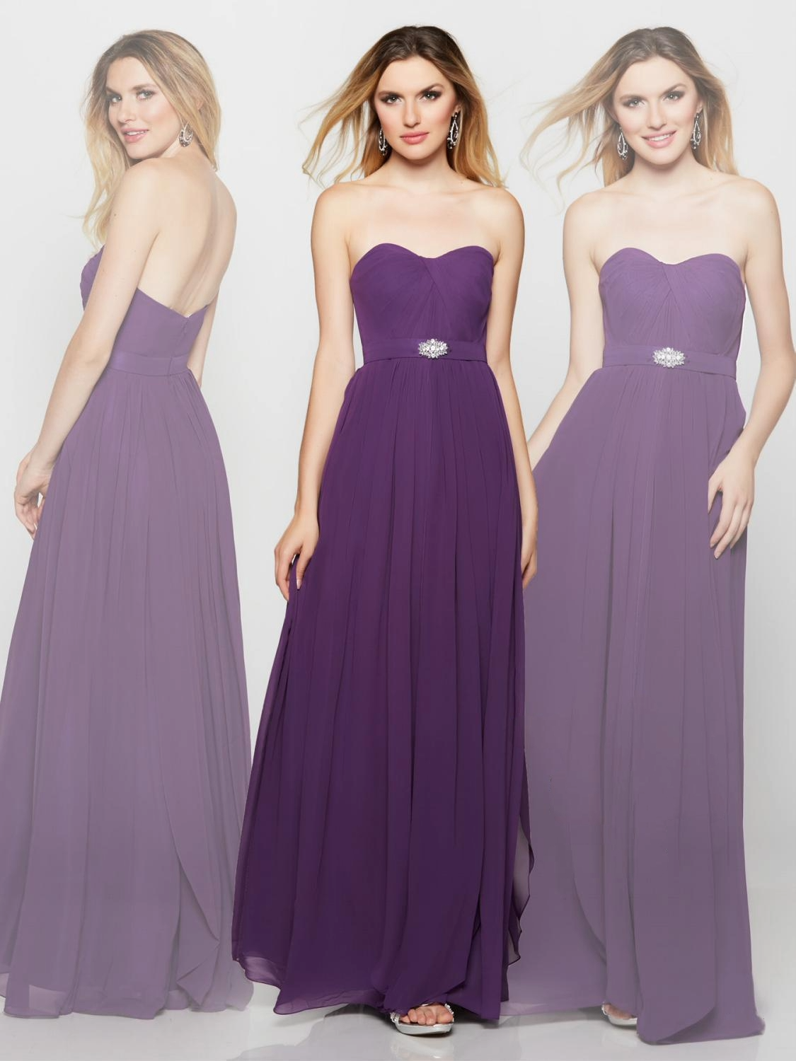 Strapless Chiffon Dress