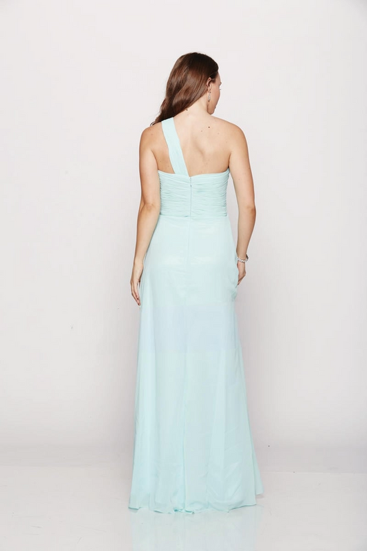 One-Shoulder Blossom Gown