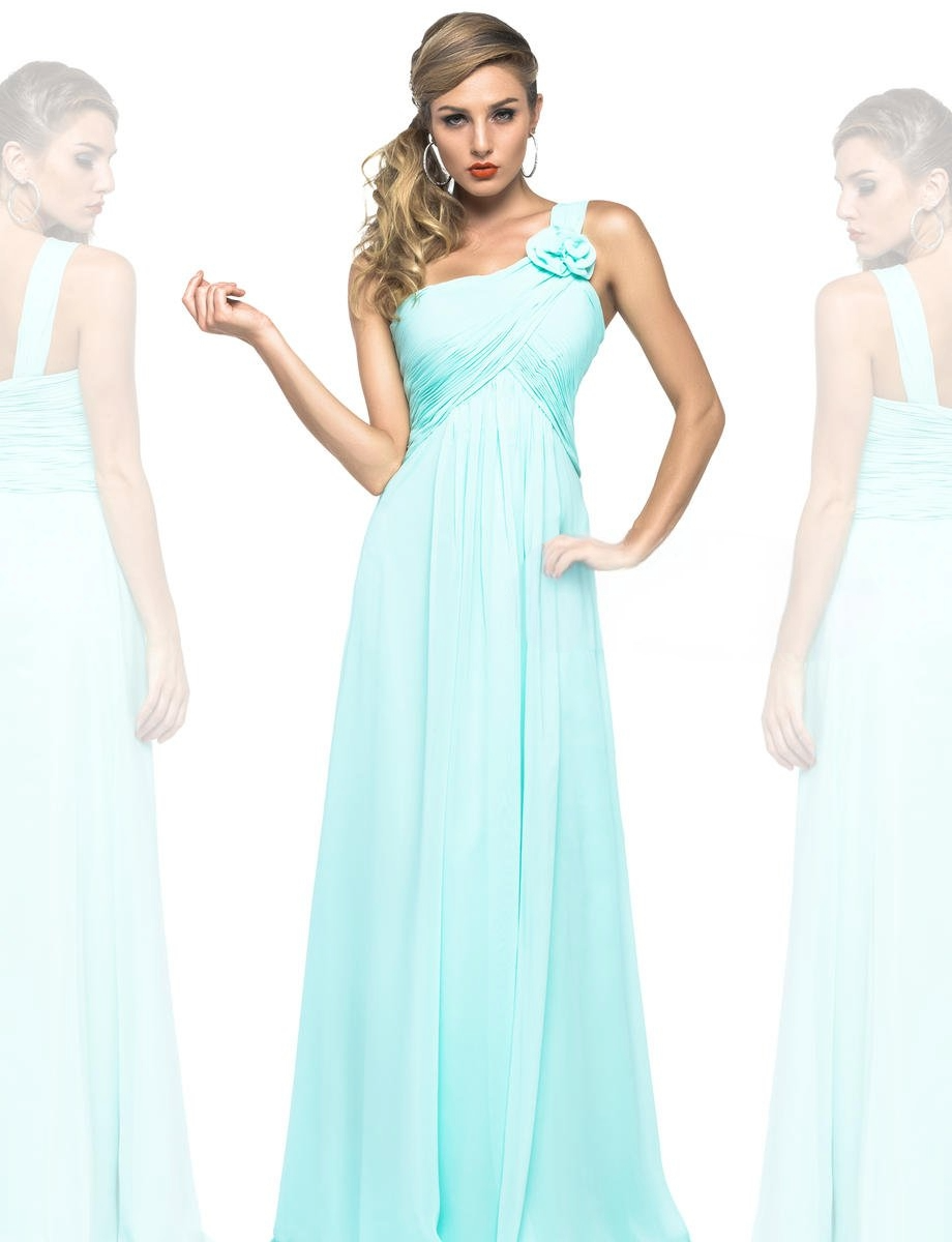 One-Shoulder Blossom Gown