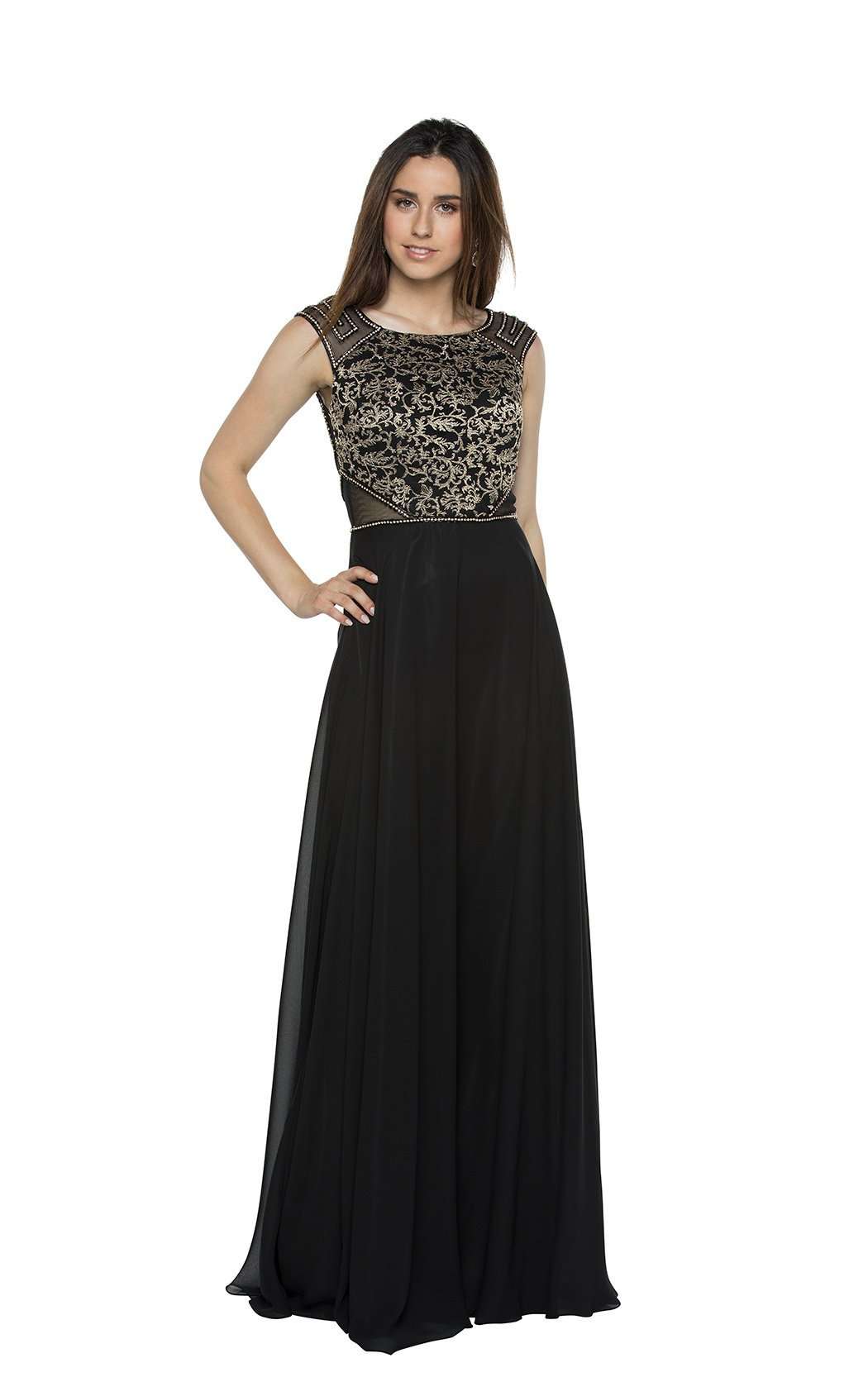 Byzantine Gold Evening Gown